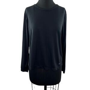 PATAGONIA Capilene Black Crewneck Midweight Long Sleeve Pullover Baselayer Top L